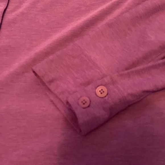 Eddie Bauer Travex button down. small vacation travel purple - Picture 6 of 8